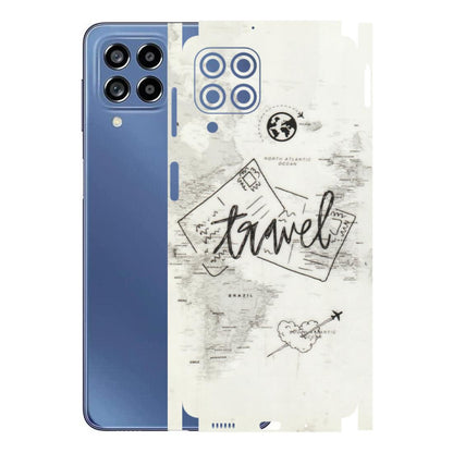 Samsung M/F/Note/Flip and C Phone Skins (All Models) - Travel Ticket - Transparent Finish (T-06) Samsung Galaxy M53 (5G)