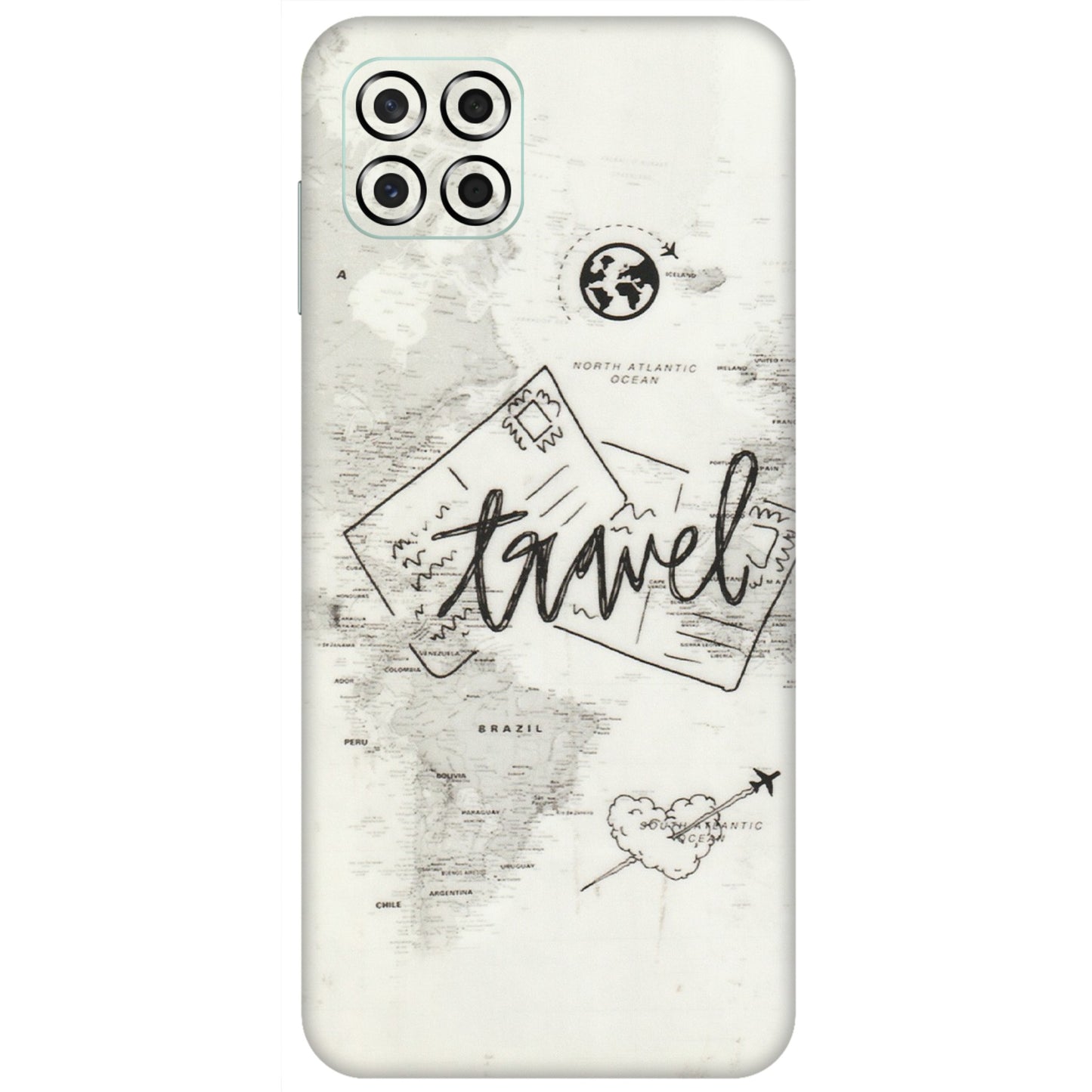 Samsung M/F/Note/Flip and C Phone Skins (All Models) - Travel Ticket - Transparent Finish (T-06) Samsung Galaxy M53 (5G)
