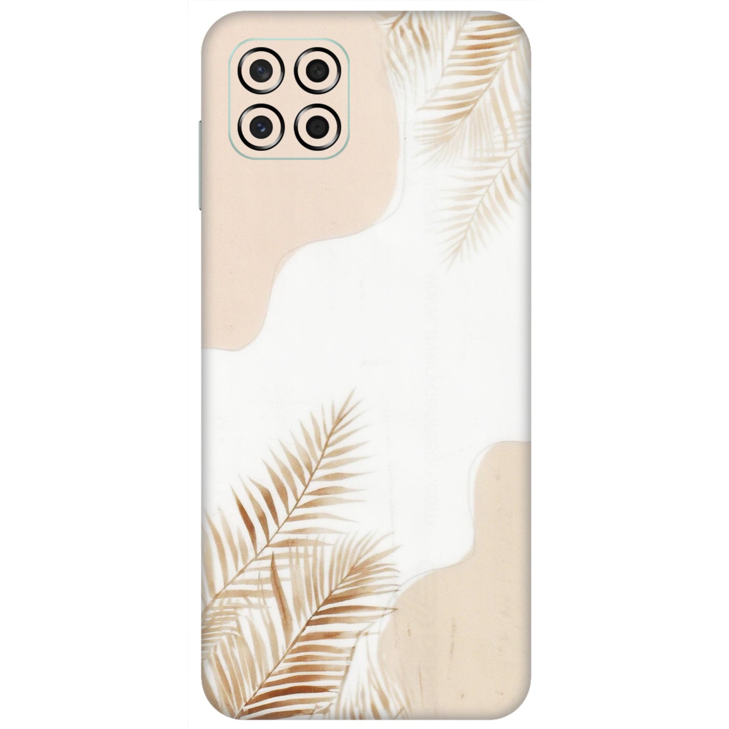 Samsung M/F/Note/Flip and C Phone Skins (All Models) - Gold Petals Abstract - Transparent Finish (T-08) Samsung Galaxy M53 (5G)