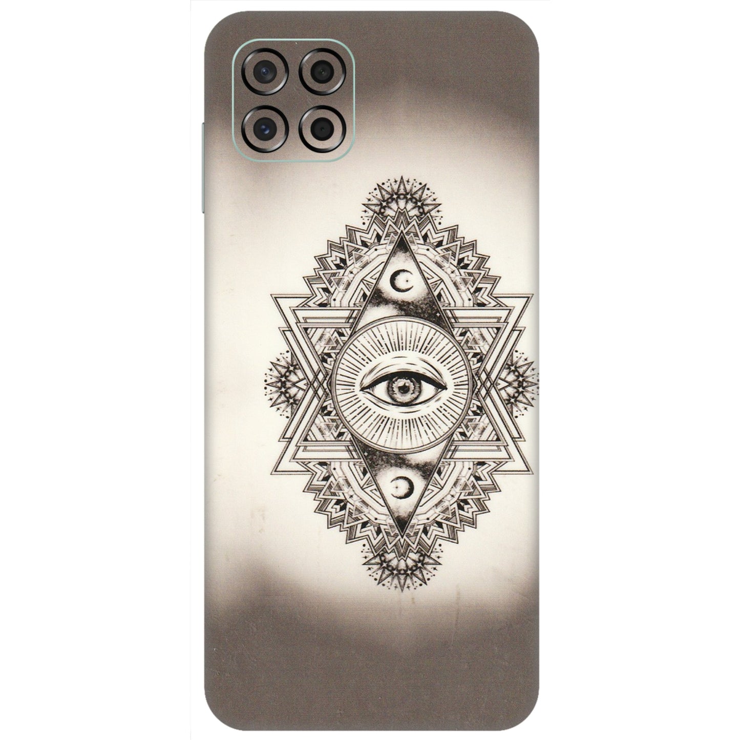 Samsung M/F/Note/Flip and C Phone Skins (All Models) - Illuminati Great Eye - Transparent Finish (T-14) Samsung Galaxy M53 (5G)
