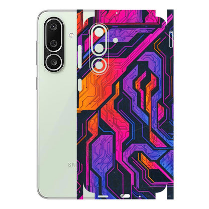 Samsung M/F/Note/Flip and C Phone Skins (All Models) - Tech Circuits Futuristic - 3D Embossed Finish (L-07) Samsung Galaxy M56
