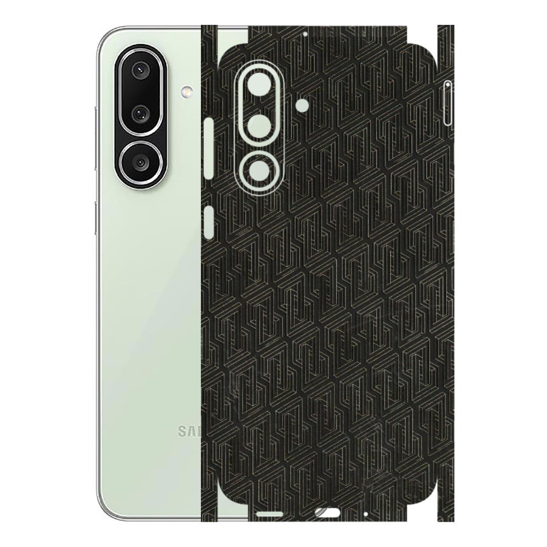 Samsung M/F/Note/Flip and C Phone Skins (All Models) - Black Abstract Pattern - 3D Embossed Finish (L-117) Samsung Galaxy M56