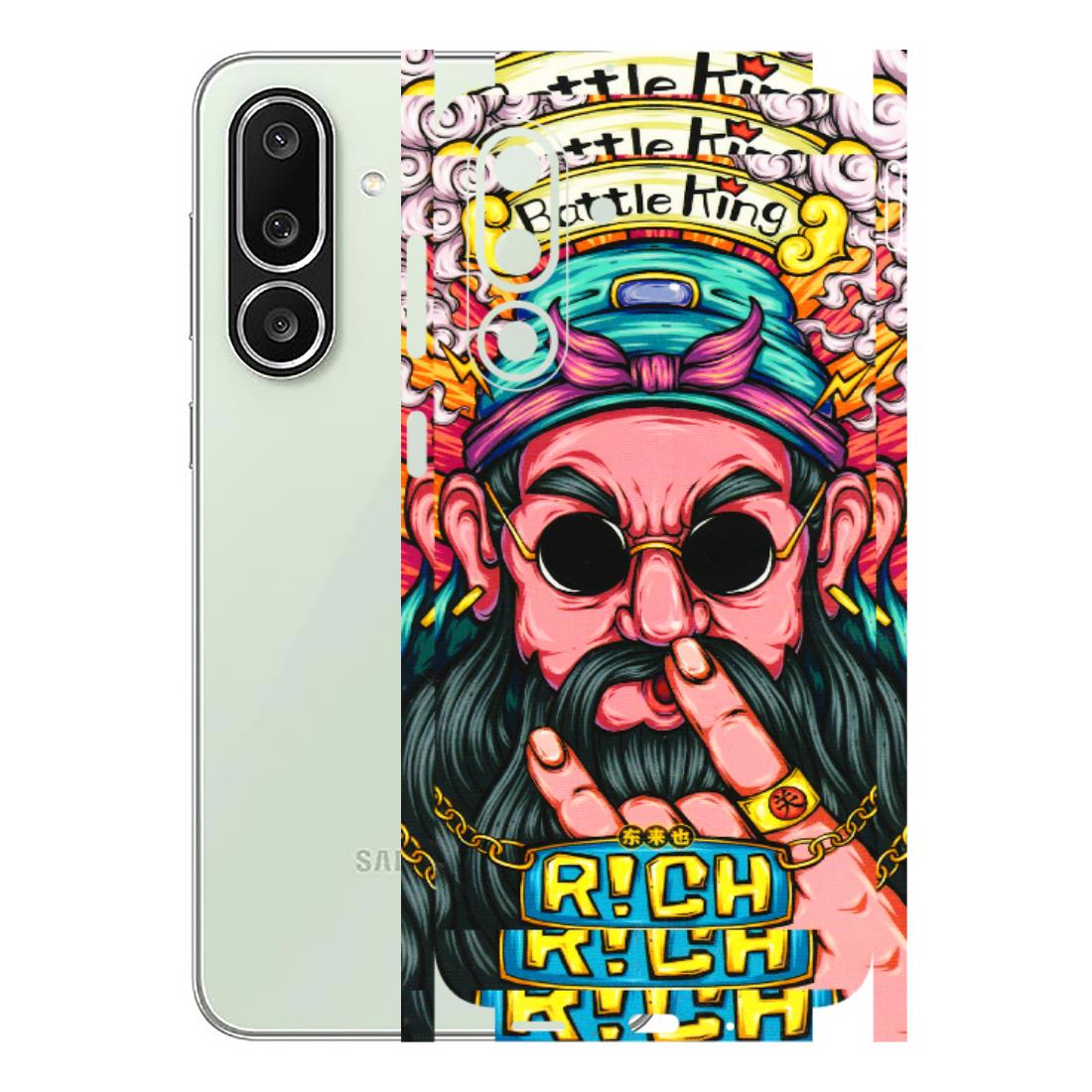 Samsung M/F/Note/Flip and C Phone Skins (All Models) - Battle King Dude Face - 3D Embossed Finish (L-178) Samsung Galaxy M56