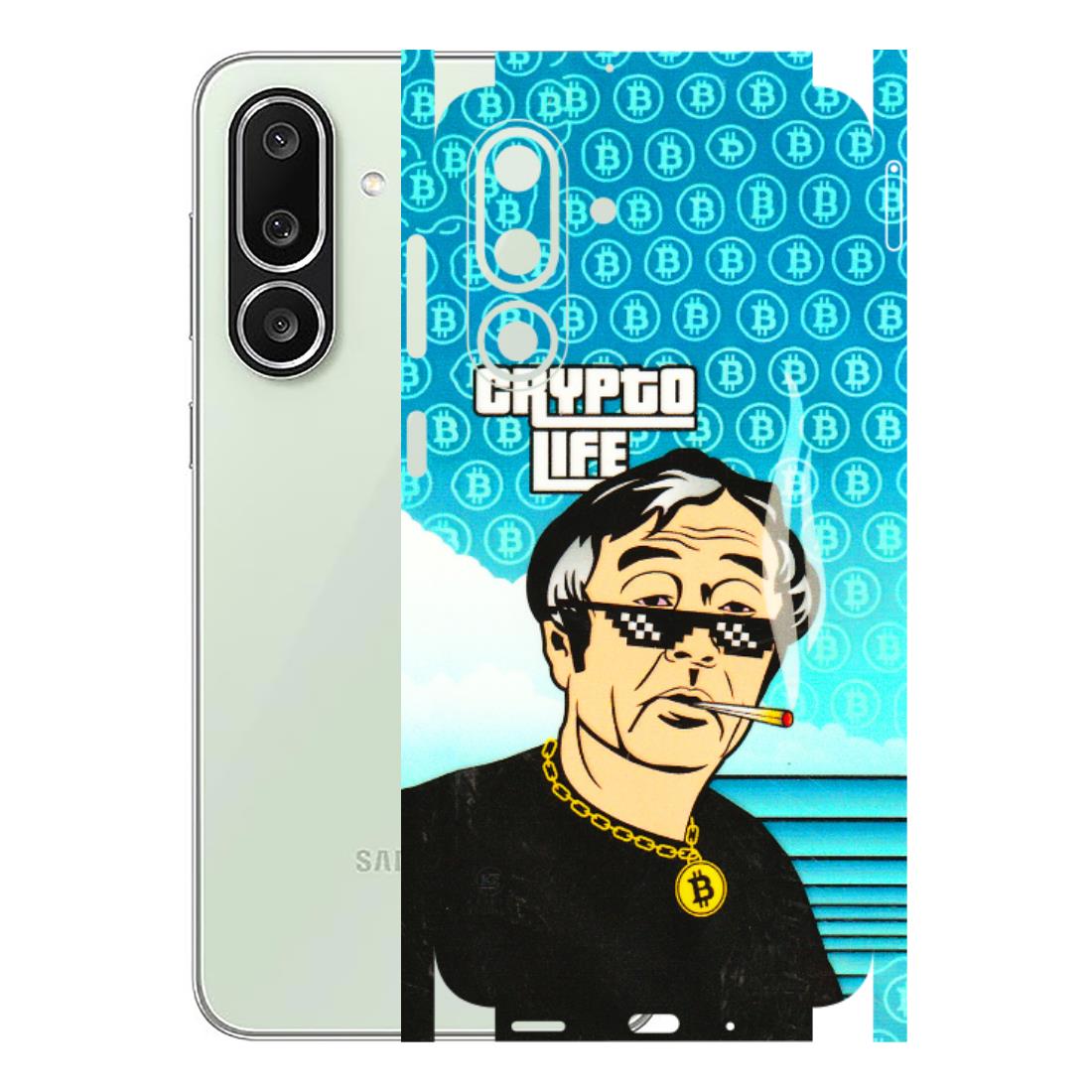 Samsung M/F/Note/Flip and C Phone Skins (All Models) - Crypto Thug Life - 3D Embossed Finish (L-179) Samsung Galaxy M56