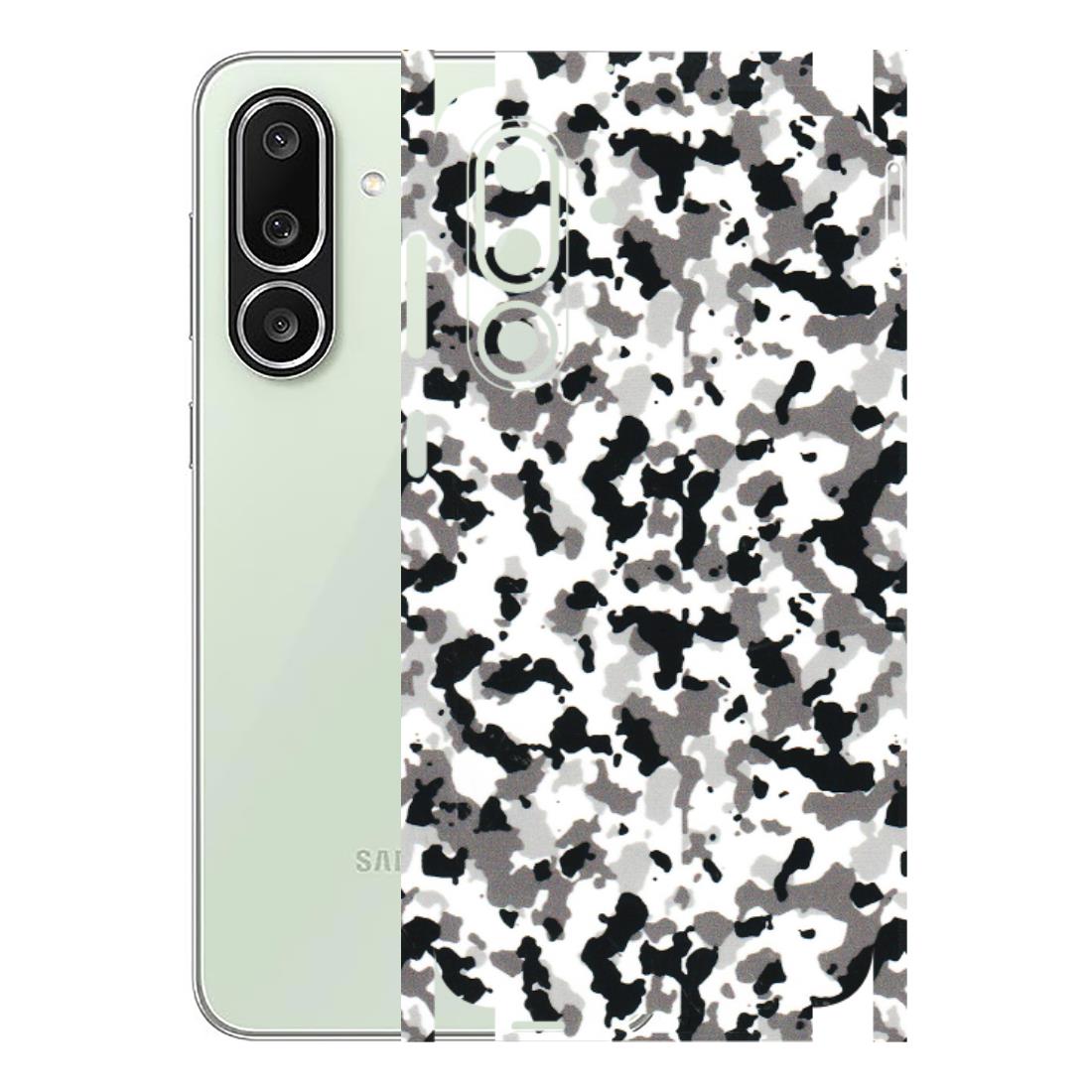 Samsung M/F/Note/Flip and C Phone Skins (All Models) - White Black Camouflage - 3D Embossed Finish (L-18) Samsung Galaxy M56