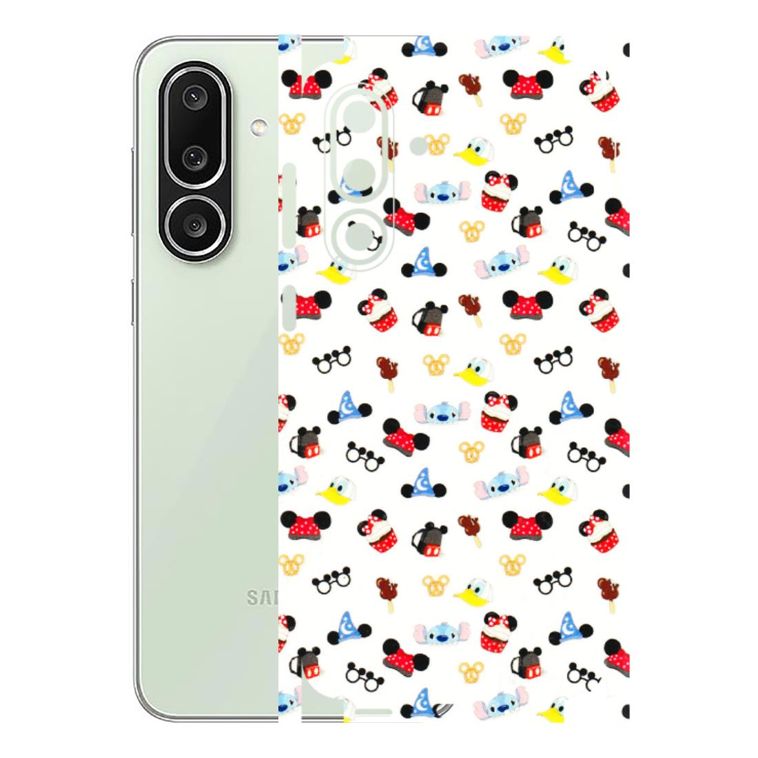 Samsung M/F/Note/Flip and C Phone Skins (All Models) - Minnie Mouse & Donald Doodles s - 3D Embossed Finish (L-194) Samsung Galaxy M56