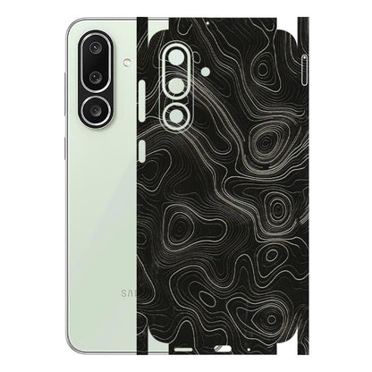 Samsung M/F/Note/Flip and C Phone Skins (All Models) - Black Swirl - 3D Embossed Finish (L-196) Samsung Galaxy M56