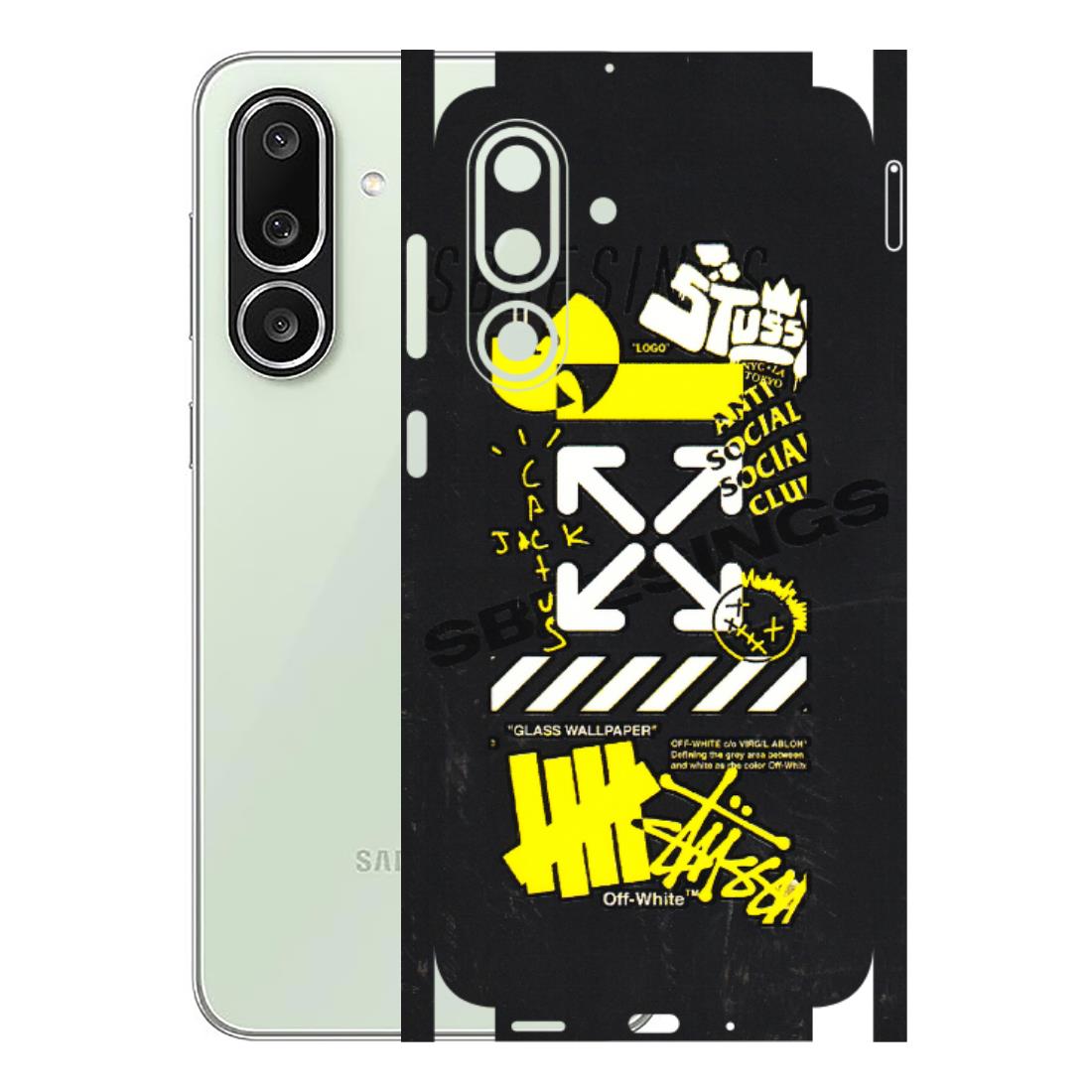 Samsung M/F/Note/Flip and C Phone Skins (All Models) - Anti Social Graffiti - 3D Embossed Finish (L-198) Samsung Galaxy M56