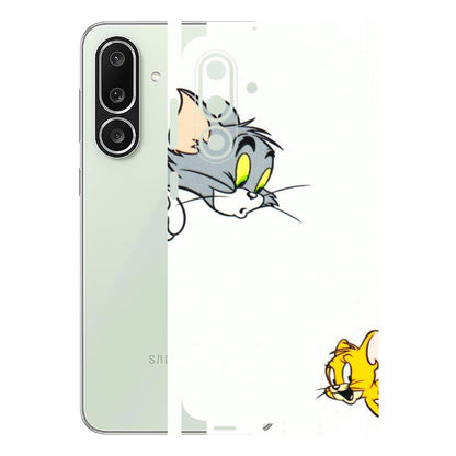 Samsung M/F/Note/Flip and C Phone Skins (All Models) - Cute Tom And Jerry - 3D Embossed Finish (L-220) Samsung Galaxy M56