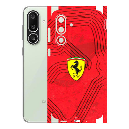 Samsung M/F/Note/Flip and C Phone Skins (All Models) - Red Ferrari Logo Stylish - 3D Embossed Finish (L-238) Samsung Galaxy M56