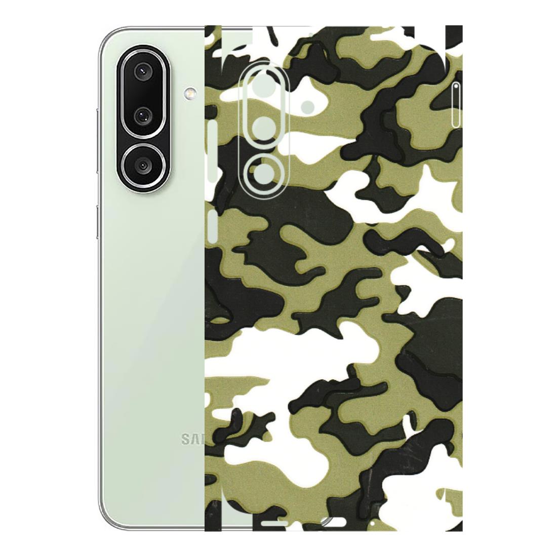 Samsung M/F/Note/Flip and C Phone Skins (All Models) - Camouflages White And Green - 3D Embossed Finish (L-243) Samsung Galaxy M56