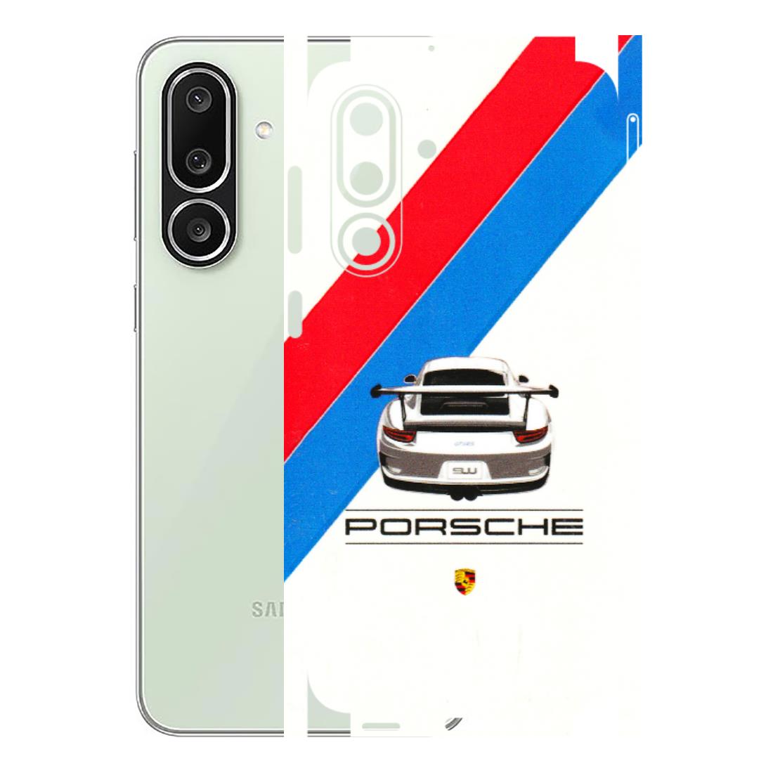 Samsung M/F/Note/Flip and C Phone Skins (All Models) - Porche Car Sober Logo - 3D Embossed Finish (L-248) Samsung Galaxy M56