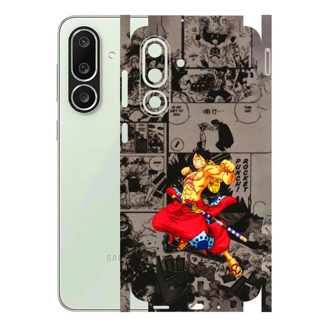 Samsung M/F/Note/Flip and C Phone Skins (All Models) - One Piece Rocket Punch Manga - 3D Embossed Finish (L-25) Samsung Galaxy M56