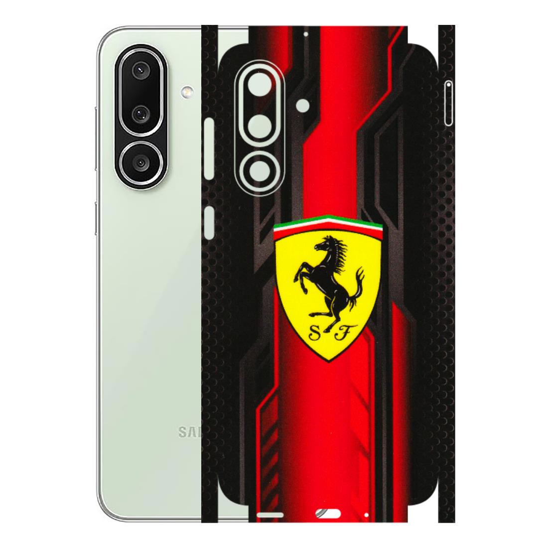 Samsung M/F/Note/Flip and C Phone Skins (All Models) - Black Ferrari Logo - 3D Embossed Finish (L-253) Samsung Galaxy M56