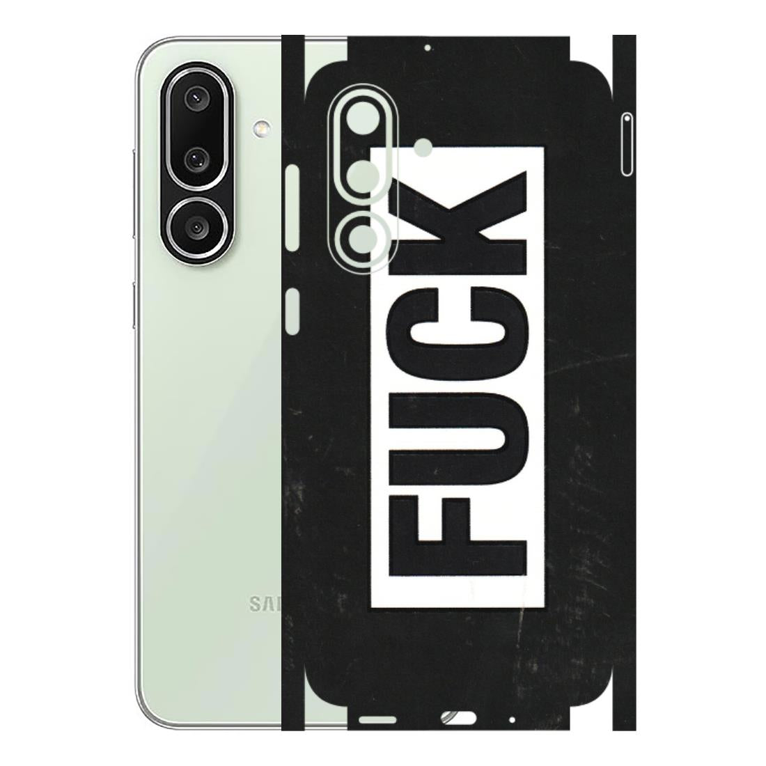 Samsung M/F/Note/Flip and C Phone Skins (All Models) - The F Word - 3D Embossed Finish (L-255) Samsung Galaxy M56