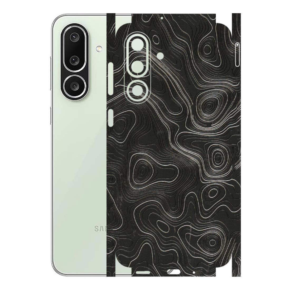 Samsung M/F/Note/Flip and C Phone Skins (All Models) - Abstract White Line Map - 3D Embossed Finish (L-269) Samsung Galaxy M56