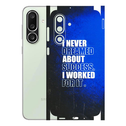 Samsung M/F/Note/Flip and C Phone Skins (All Models) - I Never Dreamed About Success - 3D Embossed Finish (L-283) Samsung Galaxy M56