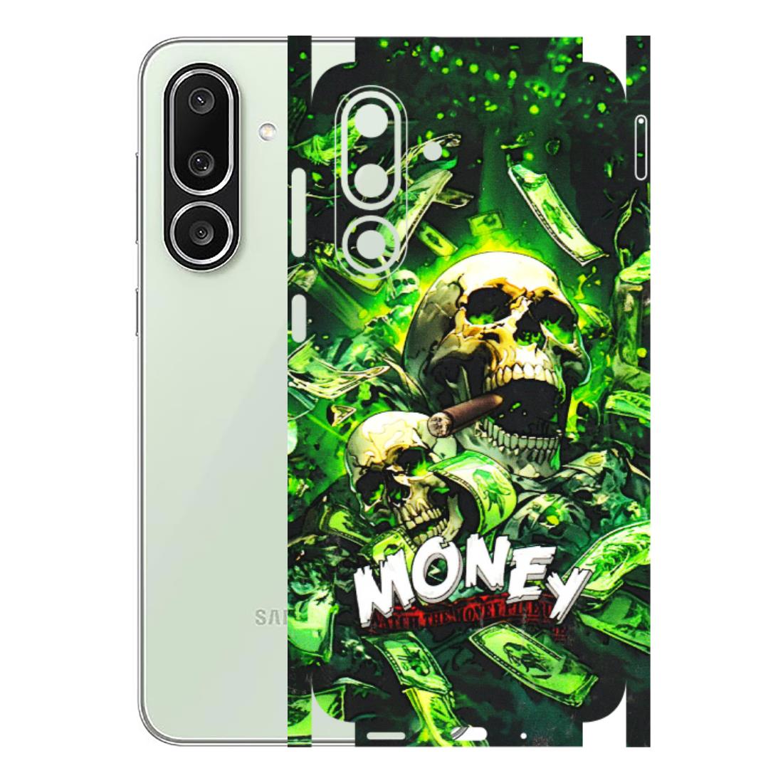 Samsung M/F/Note/Flip and C Phone Skins (All Models) - Skull Money - 3D Embossed Finish (L-303) Samsung Galaxy M56