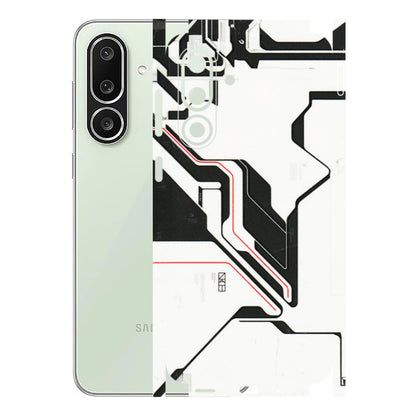 Samsung M/F/Note/Flip and C Phone Skins (All Models) - White Techy Logo - 3D Embossed Finish (L-312) Samsung Galaxy M56