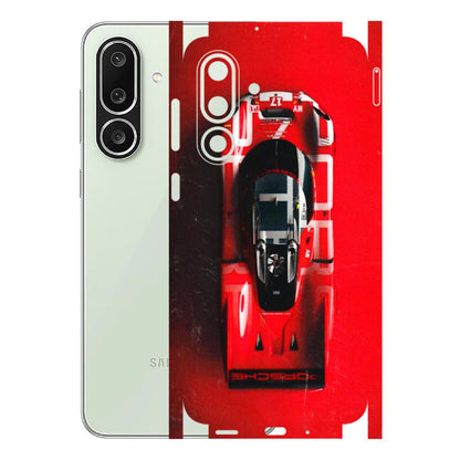 Samsung M/F/Note/Flip and C Phone Skins (All Models) - Red Porsche Car Logo - 3D Embossed Finish (L-315) Samsung Galaxy M56