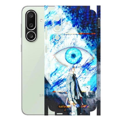 Samsung M/F/Note/Flip and C Phone Skins (All Models) - Anime Sea Blue Eye - 3D Embossed Finish (L-318) Samsung Galaxy M56