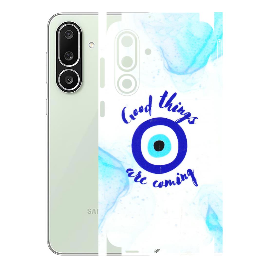 Samsung M/F/Note/Flip and C Phone Skins (All Models) - Evil Eye Good Things Are Coming - 3D Embossed Finish (L-322) Samsung Galaxy M56