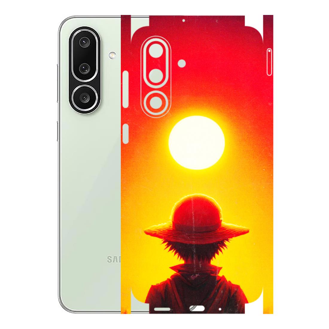 Samsung M/F/Note/Flip and C Phone Skins (All Models) - Cool Sunset With Monkey D.Luffy Anime - 3D Embossed Finish (L-329) Samsung Galaxy M56