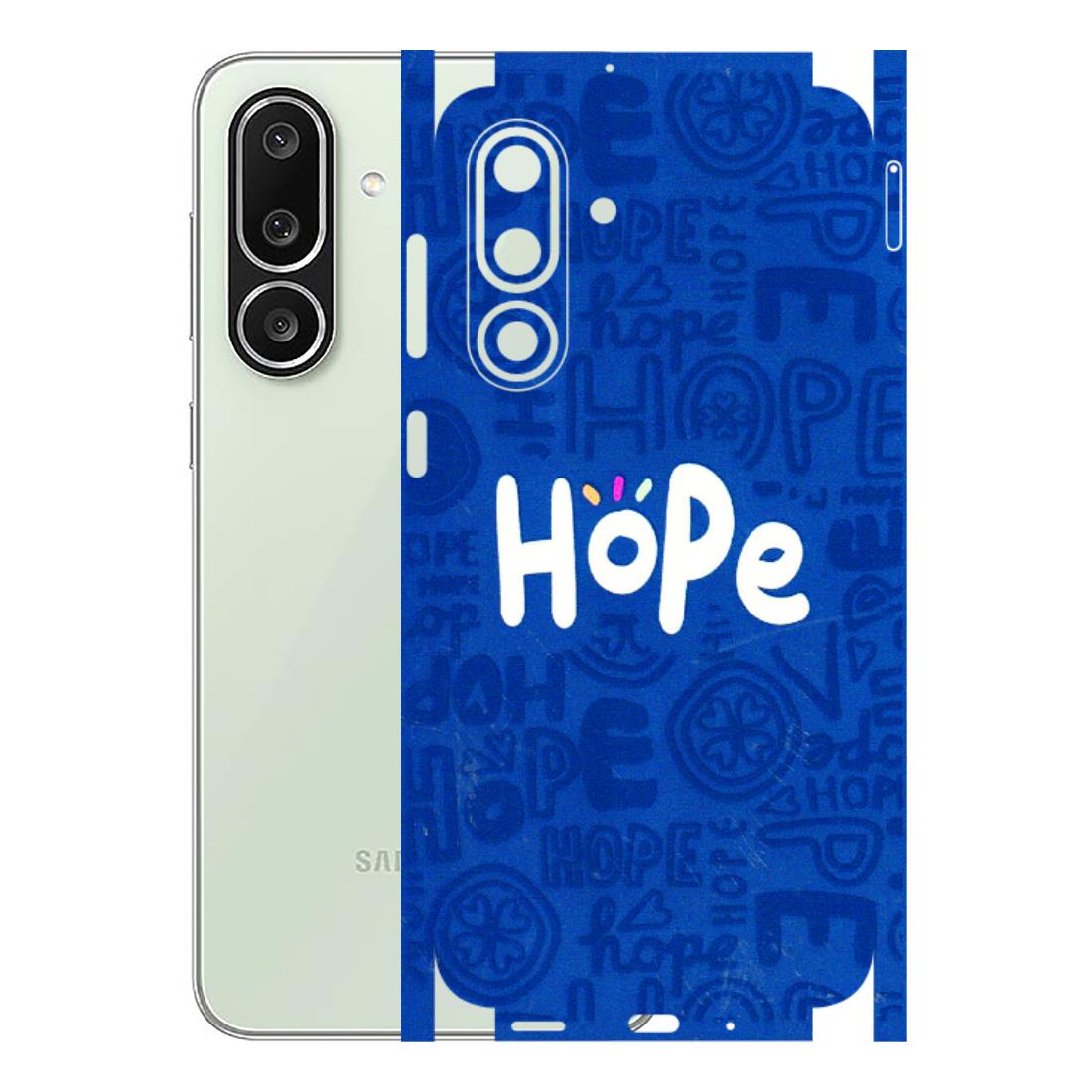 Samsung M/F/Note/Flip and C Phone Skins (All Models) - Hope Doodles Blue - 3D Embossed Finish (L-43) Samsung Galaxy M56