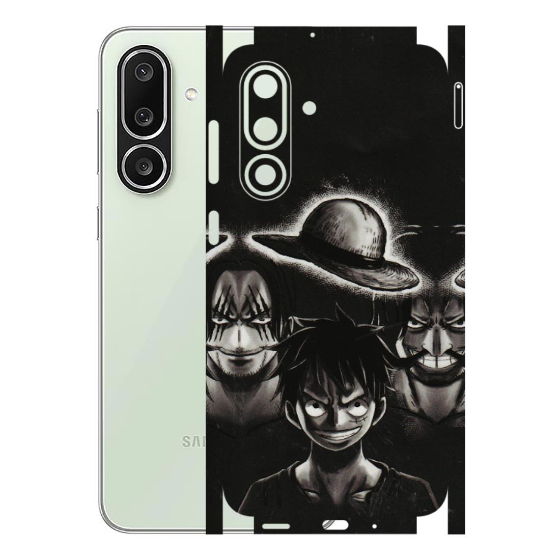 Samsung M/F/Note/Flip and C Phone Skins (All Models) - Black Luffy Hat - 3D Embossed Finish (L-57) Samsung Galaxy M56