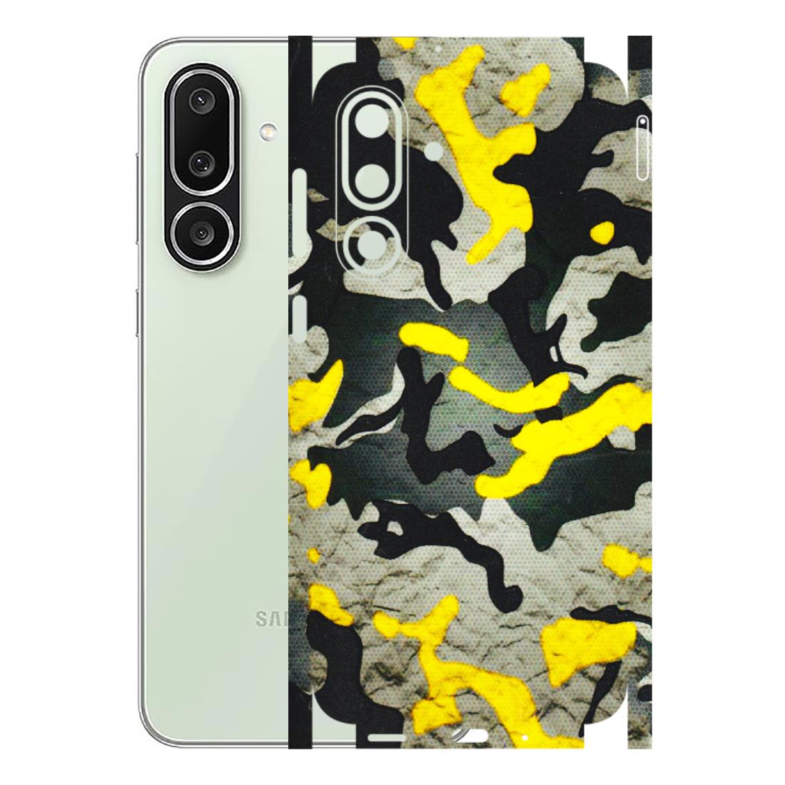 Samsung M/F/Note/Flip and C Phone Skins (All Models) - Yellow Camouflage - 3D Embossed Finish (L-61) Samsung Galaxy M56