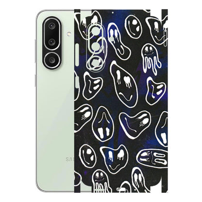Samsung M/F/Note/Flip and C Phone Skins (All Models) - Distorted Smileys - 3D Embossed Finish (L-92) Samsung Galaxy M56
