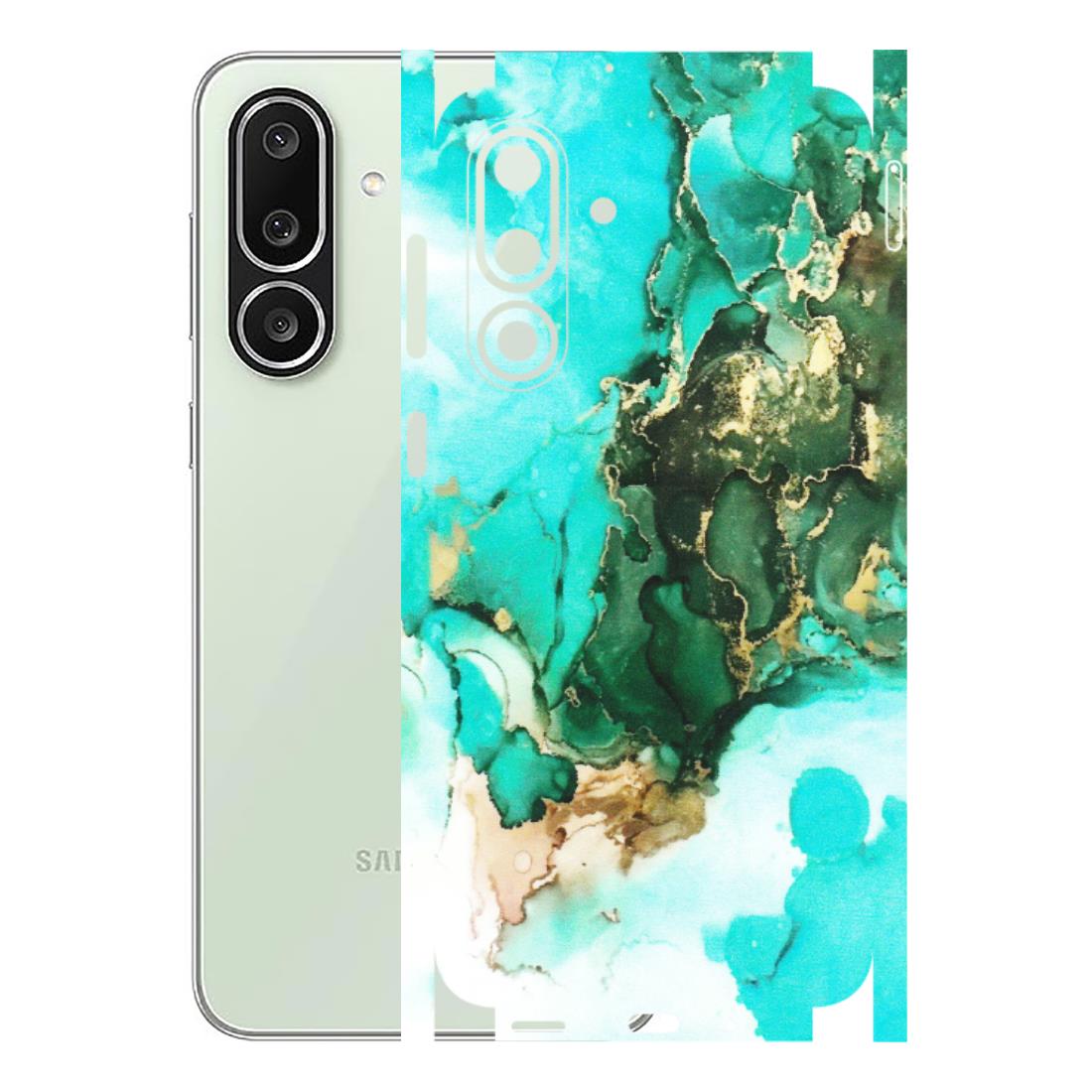 Samsung M/F/Note/Flip and C Phone Skins (All Models) - The Blue Gold Marble - Matte Finish (M-124) Samsung Galaxy M56