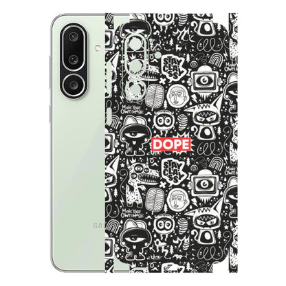Samsung M/F/Note/Flip and C Phone Skins (All Models) - Dope Stay Classy Black Doodles - Matte Finish (M-126) Samsung Galaxy M56