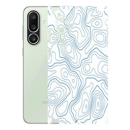Samsung M/F/Note/Flip and C Phone Skins (All Models) - Blue And White Swirls - Matte Finish (M-139) Samsung Galaxy M56
