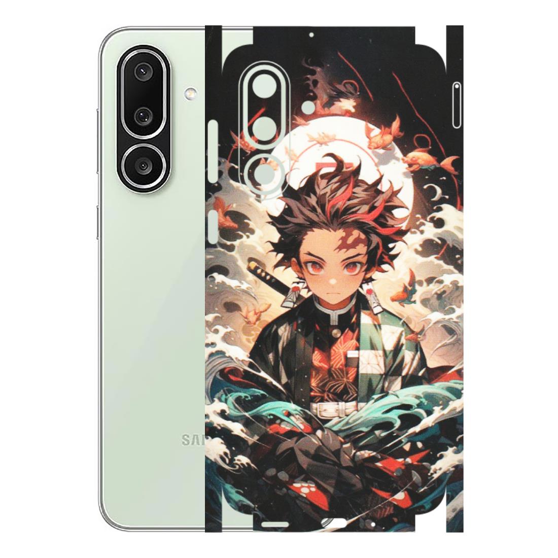 Samsung M/F/Note/Flip and C Phone Skins (All Models) - Tanjiro Demon Slayer Anime - Matte Finish (M-158) Samsung Galaxy M56