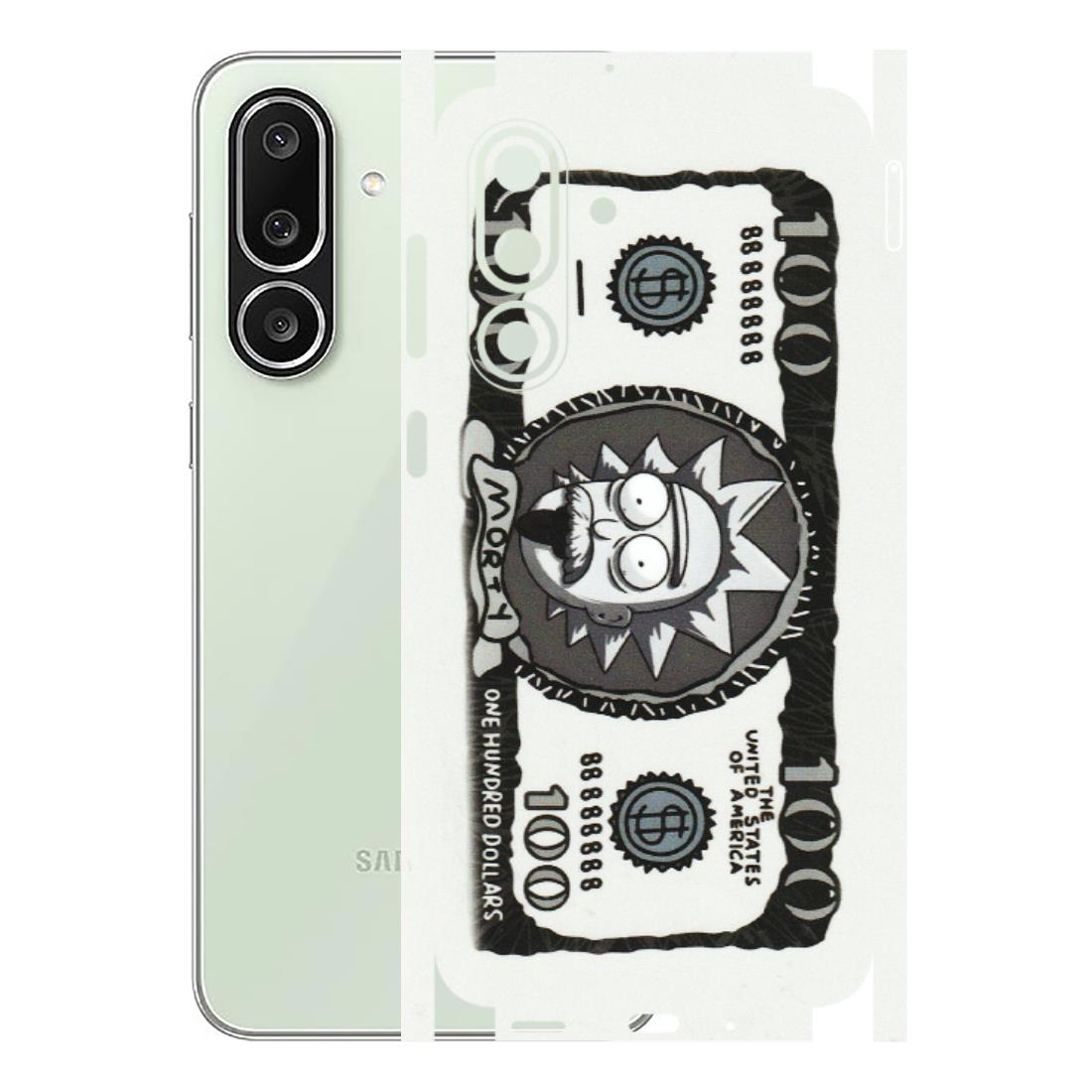 Samsung M/F/Note/Flip and C Phone Skins (All Models) - Rick And Morty Hundred Dollar Anime - Matte Finish (M-161) Samsung Galaxy M56