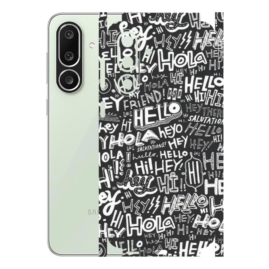Samsung M/F/Note/Flip and C Phone Skins (All Models) - Hi Hello Doodles - Matte Finish (M-25) Samsung Galaxy M56