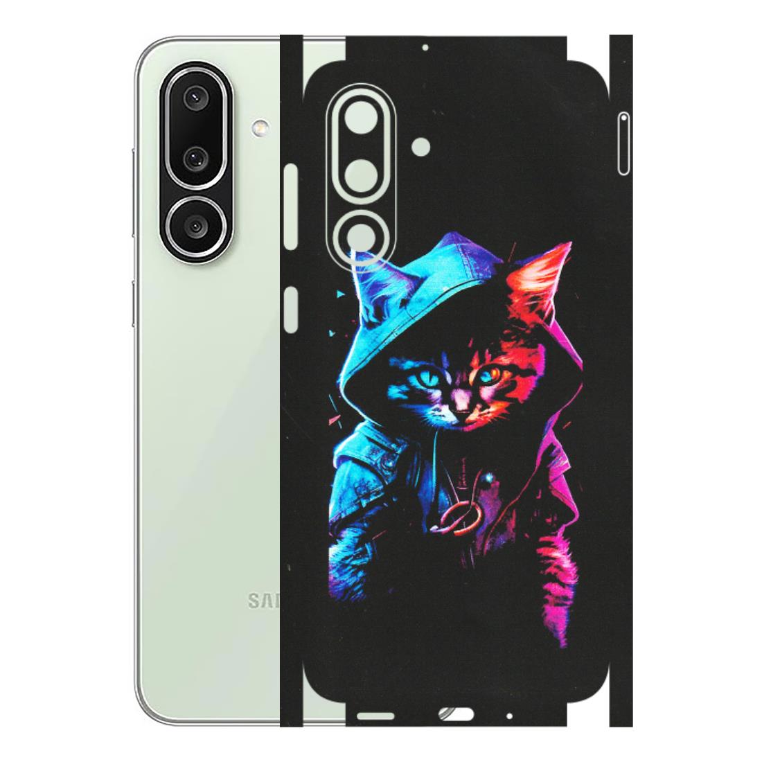 Samsung M/F/Note/Flip and C Phone Skins (All Models) - Cyberpunk Cat - Matte Finish (M-45) Samsung Galaxy M56