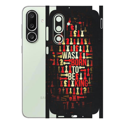 Samsung M/F/Note/Flip and C Phone Skins (All Models) - Born To Be King - Matte Finish (M-73) Samsung Galaxy M56
