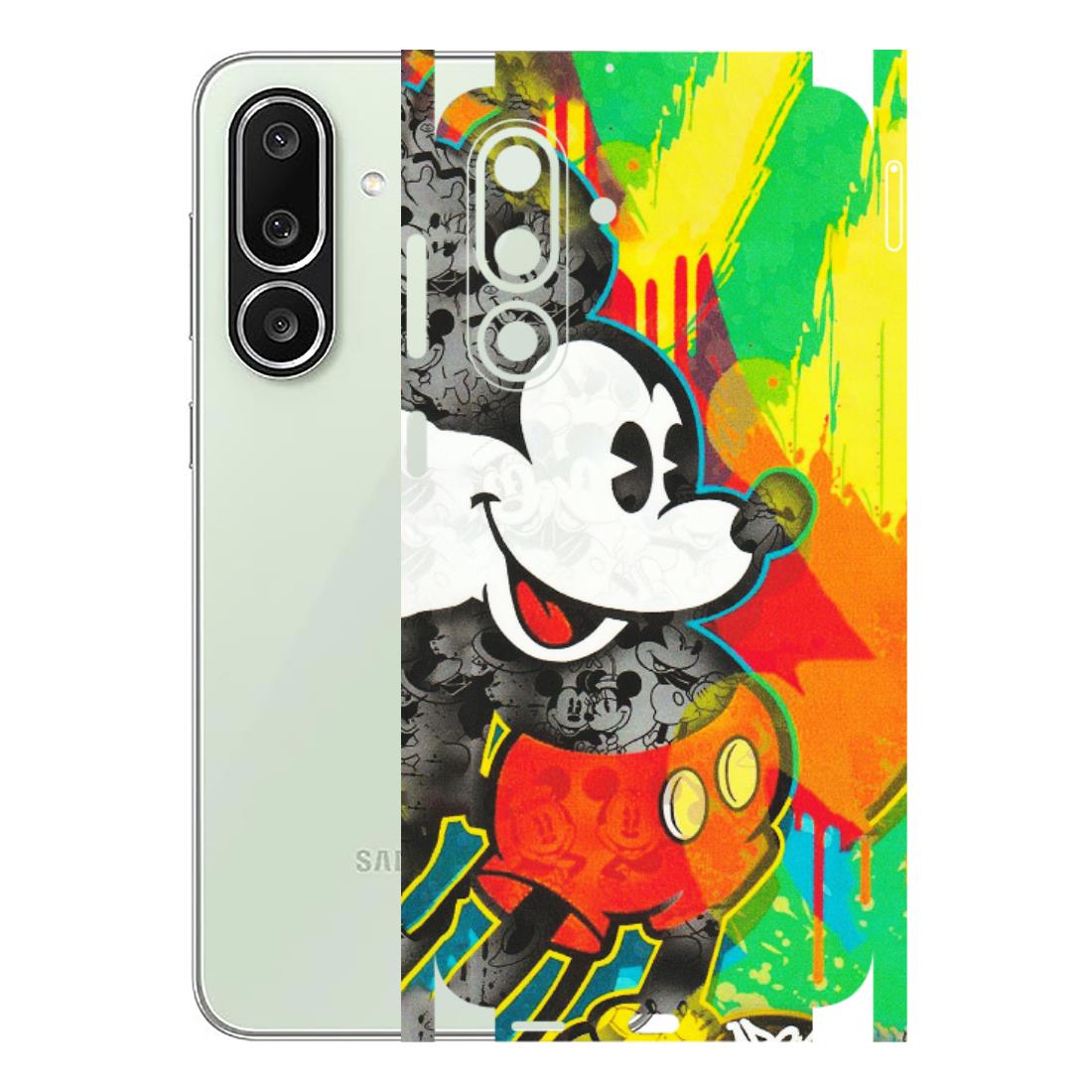 Samsung M/F/Note/Flip and C Phone Skins (All Models) - Multiple Mickey With Colourful Texture - Matte Finish (M-84) Samsung Galaxy M56