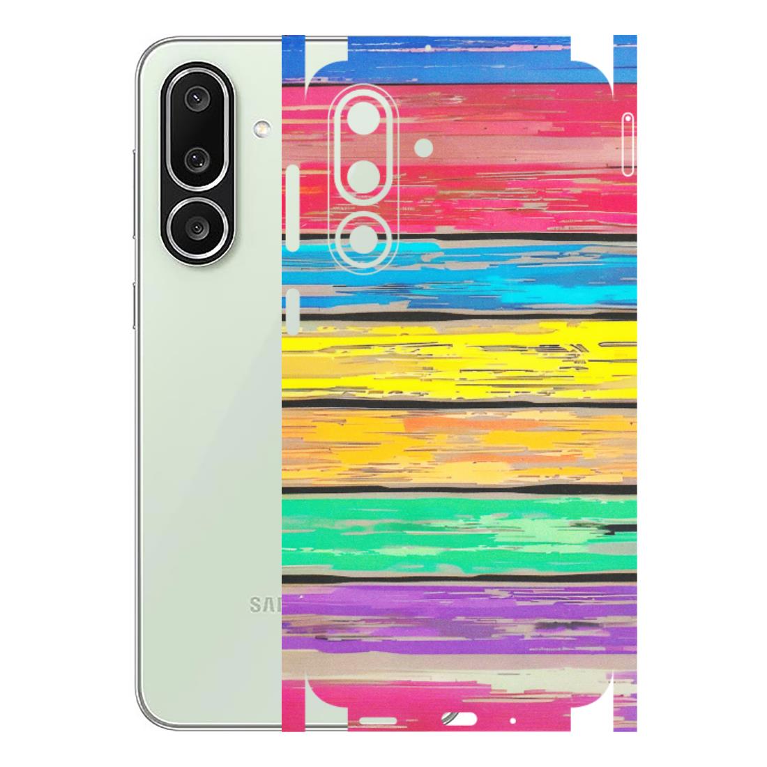 Samsung M/F/Note/Flip and C Phone Skins (All Models) - Multi Colour Wooden Wall - Matte Finish (M-96) Samsung Galaxy M56