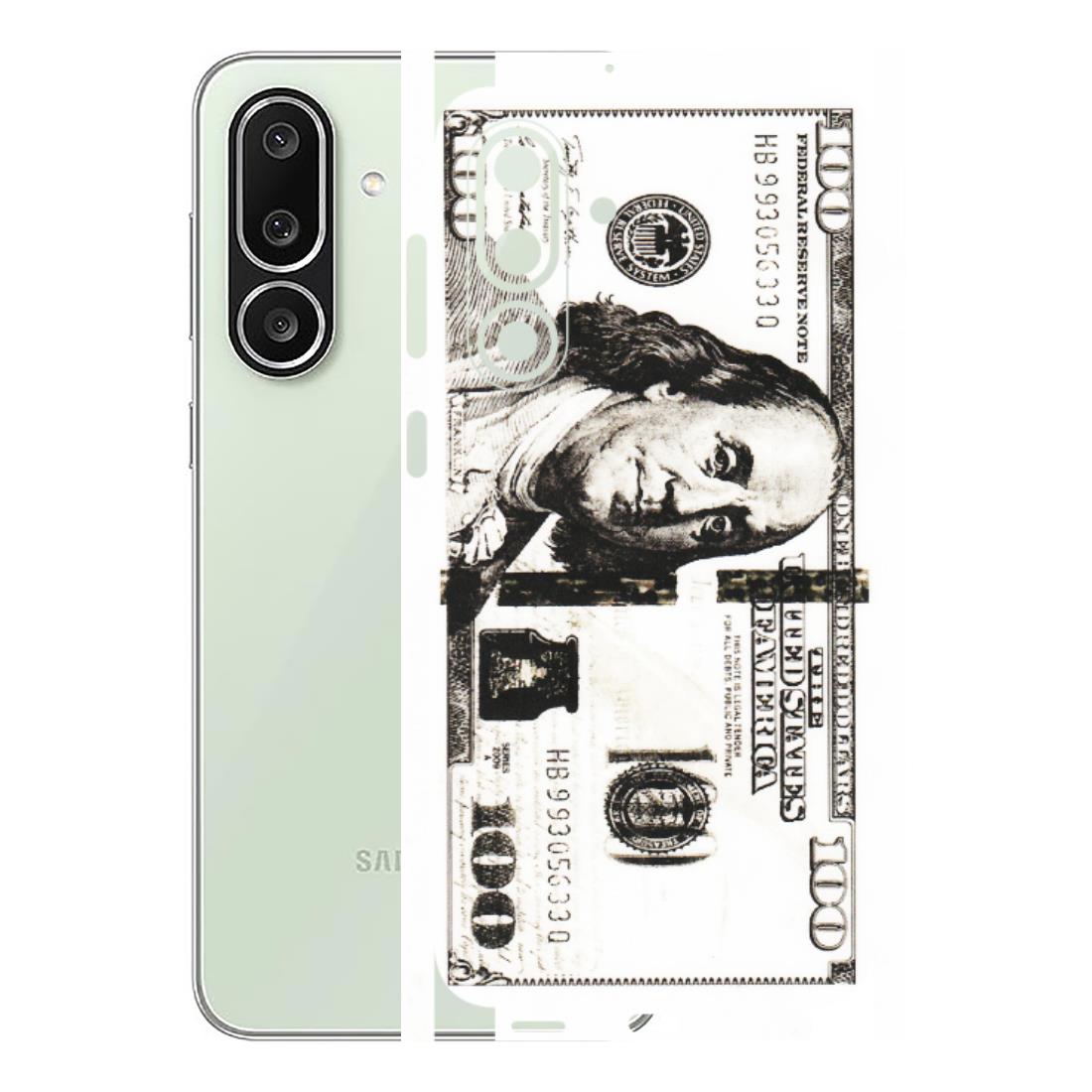 Samsung M/F/Note/Flip and C Phone Skins (All Models) - 100 Dollar Currency - Transparent Finish (T-01) Samsung Galaxy M56