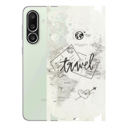Samsung M/F/Note/Flip and C Phone Skins (All Models) - Travel Ticket - Transparent Finish (T-06) Samsung Galaxy M56