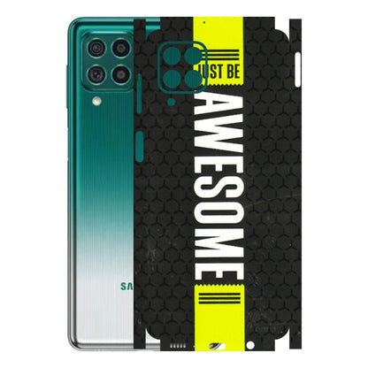 Samsung M/F/Note/Flip and C Phone Skins (All Models) - Just Be Awesome - 3D Embossed Finish (L-101) Samsung Galaxy M62