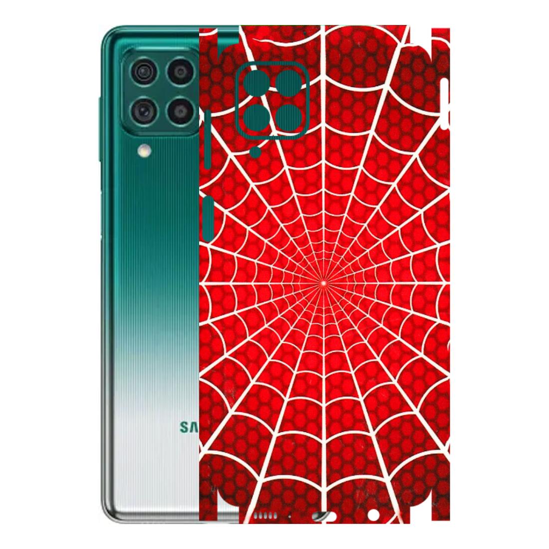 Samsung M/F/Note/Flip and C Phone Skins (All Models) - Classic Spidey Web - 3D Embossed Finish (L-115) Samsung Galaxy M62