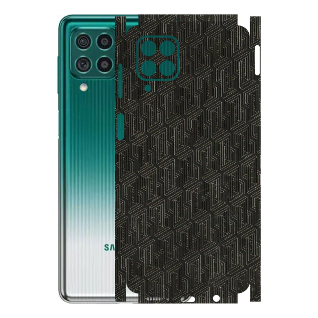 Samsung M/F/Note/Flip and C Phone Skins (All Models) - Black Abstract Pattern - 3D Embossed Finish (L-117) Samsung Galaxy M62