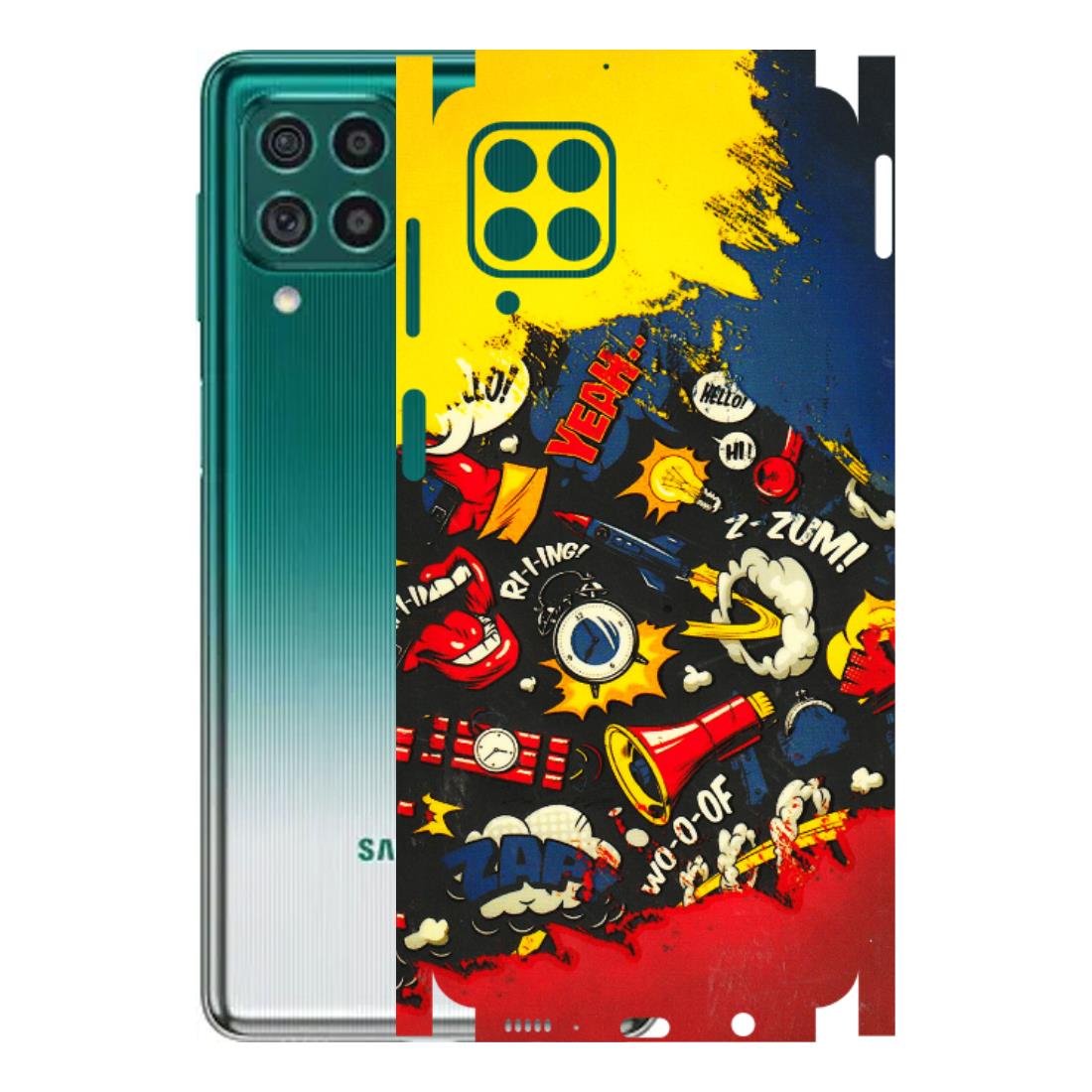 Samsung M/F/Note/Flip and C Phone Skins (All Models) - Pacific Doodle Art - 3D Embossed Finish (L-120) Samsung Galaxy M62