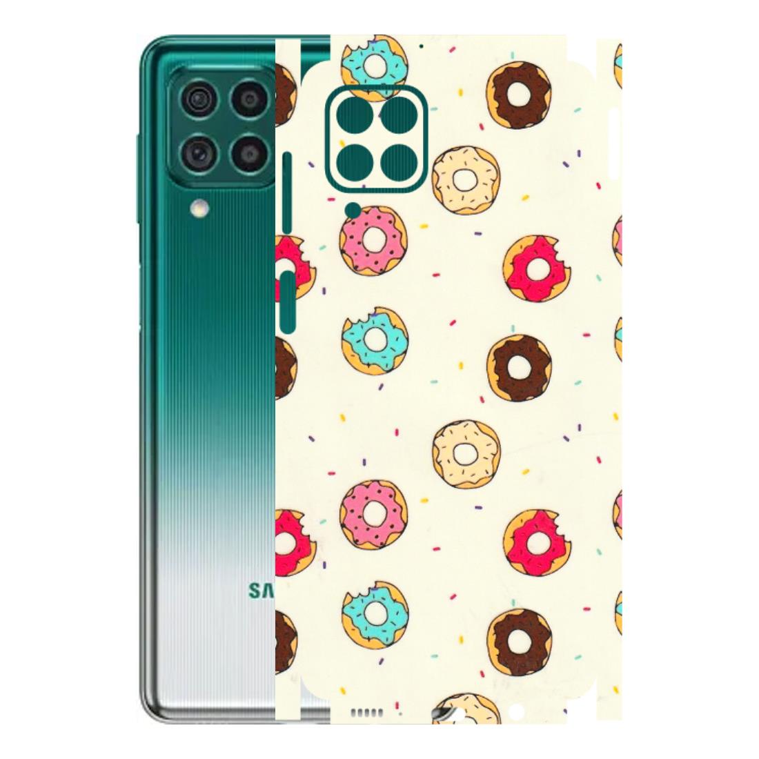Samsung M/F/Note/Flip and C Phone Skins (All Models) - Mini Donuts Doodle Art - 3D Embossed Finish (L-122) Samsung Galaxy M62