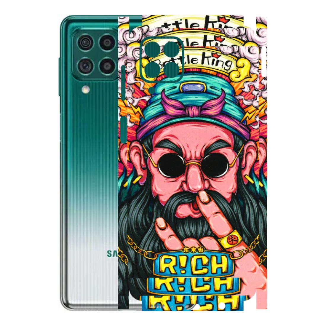 Samsung M/F/Note/Flip and C Phone Skins (All Models) - Battle King Dude Face - 3D Embossed Finish (L-178) Samsung Galaxy M62