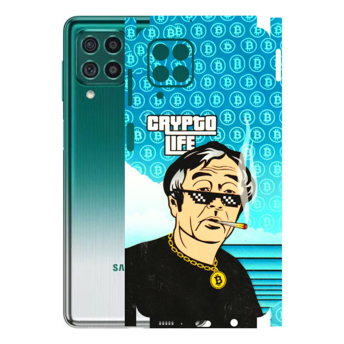 Samsung M/F/Note/Flip and C Phone Skins (All Models) - Crypto Thug Life - 3D Embossed Finish (L-179) Samsung Galaxy M62